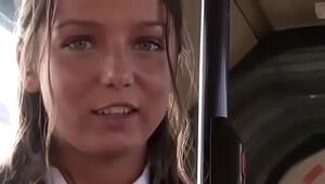 Lady unwrapped bare and ferociously pummeled in public bus