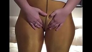 Phat Bootie white girl Latex Fat Bootie and Sizzling CamelToe Yoga Stretch pants