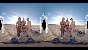 Crazy America - VR you get to pulverize 3 girls in the desert
