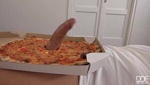 Sweet Pizza Topping - Delivery Doll Wants Spunk in Facehole