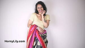 Desi Tamil Bhabhi Super-naughty Lily Kay Mast Jugs And Ginormous Big-boobed Bum With Sloppy Indian Hindi Audio JOI