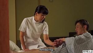 Mature Chinese masseur gives customer hj Subtitles