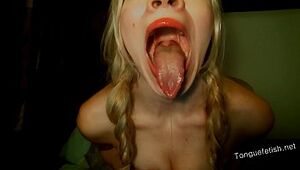 Vanessa's Lengthy Tongue and nimble gams !