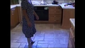 Mother and Son-in-law on the kitchen - Retro pornography