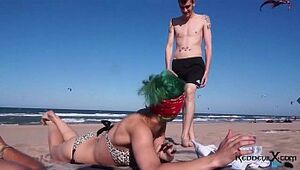 Emo superslut screwed on the beach - Brandy Moloka