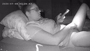 Buxomy Cockslut Makes a Movie For Her Gf Caught Spycam