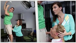 BANGBROS - Stepmom Mummy Sara Jay 3some With Step Daughter-in-law Carter Cruise