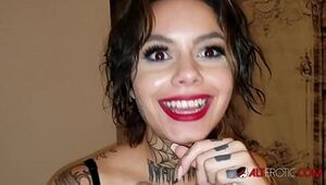 Genevieve Sinn poked after getting a face tat