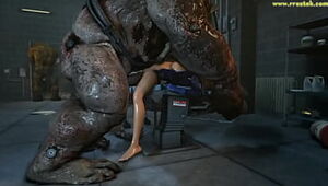 Mass Effect females getting penetrated rigid by grotesque Three dimensional Monsters - Compilation