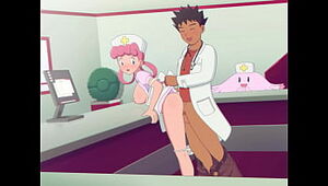 Pokemon Medic Brock penetrating Nurse Fun   Jizz inwards