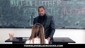 TeensLoveBlackCocks - Large Ebony Dicking On MLK DAY (Melissa Moore)